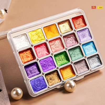 Kolorowy™ – Pudrowy Pigment Perłowy do Malowania Akwarelą