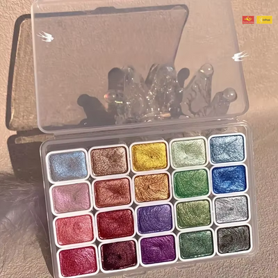 Kolorowy™ – Pudrowy Pigment Perłowy do Malowania Akwarelą