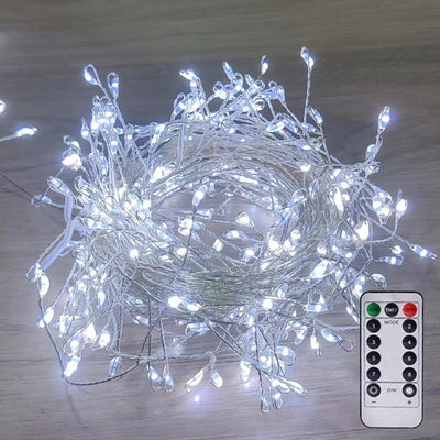 Świąteczne lampki LED z miedzianym przewodem
