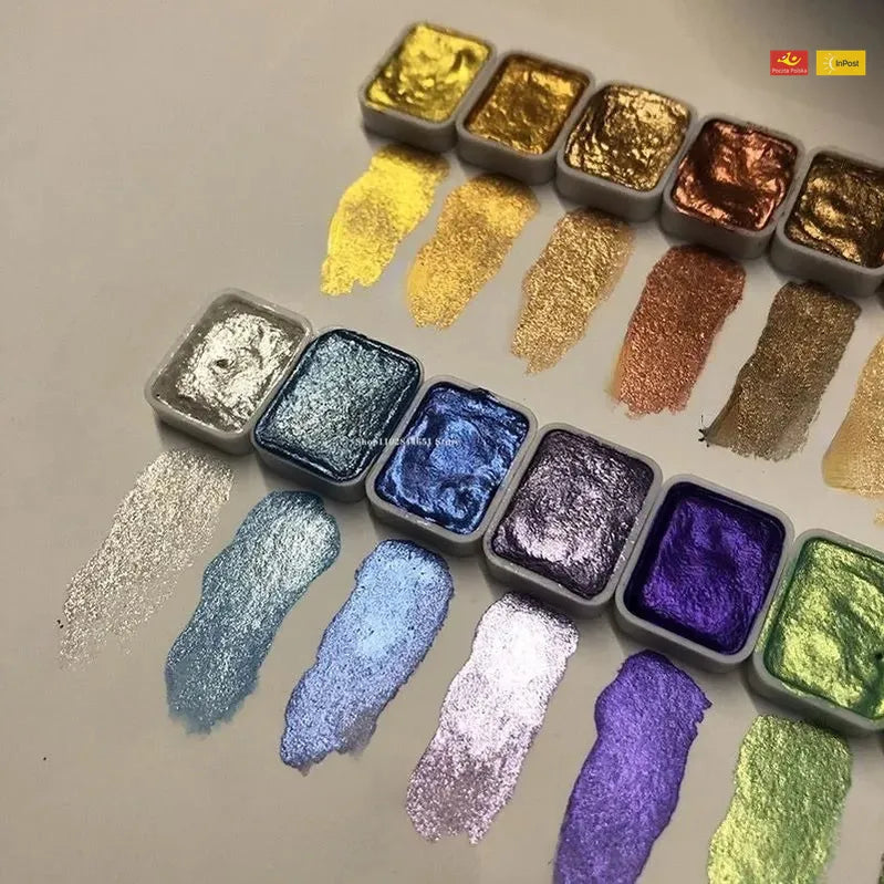 Kolorowy™ – Pudrowy Pigment Perłowy do Malowania Akwarelą