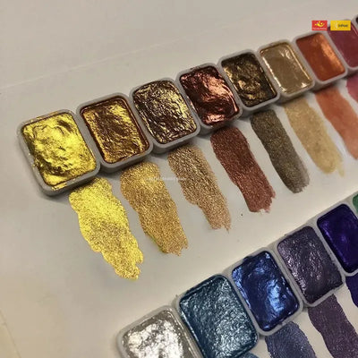 Kolorowy™ – Pudrowy Pigment Perłowy do Malowania Akwarelą