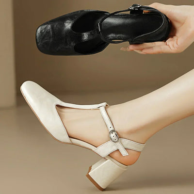 Beatrica Skórzane Mary Janes